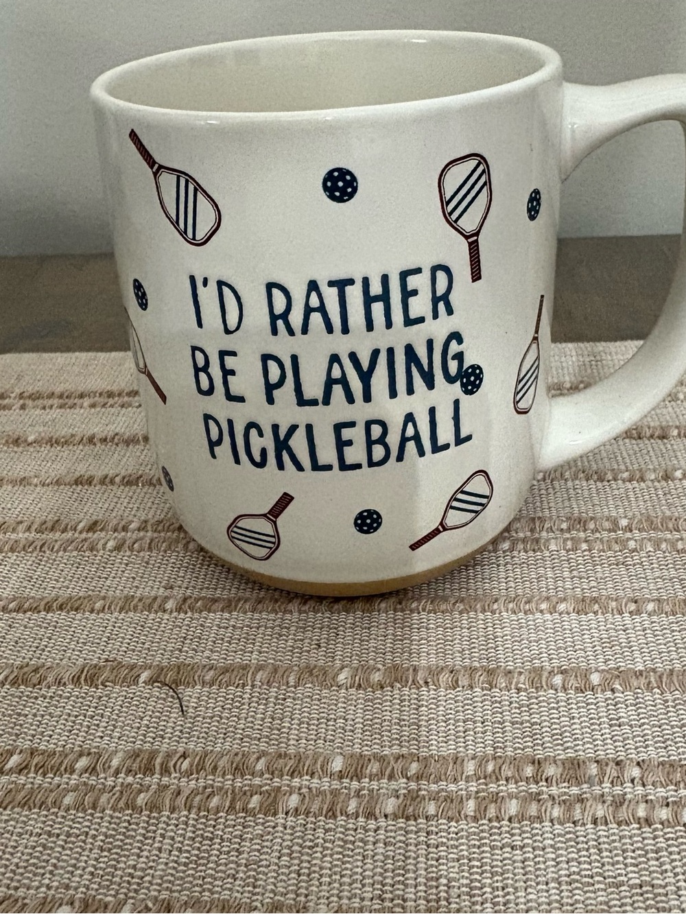 Sunday Morning ceramics “ld Rather Be Playing Pickleball’ coffee/tea mug 16oz